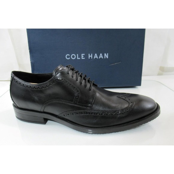 Men's Cole Haan Modern Essentials Wing Oxford Shoes Black Waterproof Size 11.5 - Picture 1 of 9